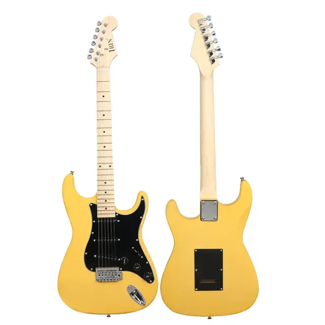 Guitarra Elétrica IRIN ST com Acessórios, Corpo em Basswood, Pescoço Bege, 22 Trastes, 39 Pulgadas, 6 Cordas