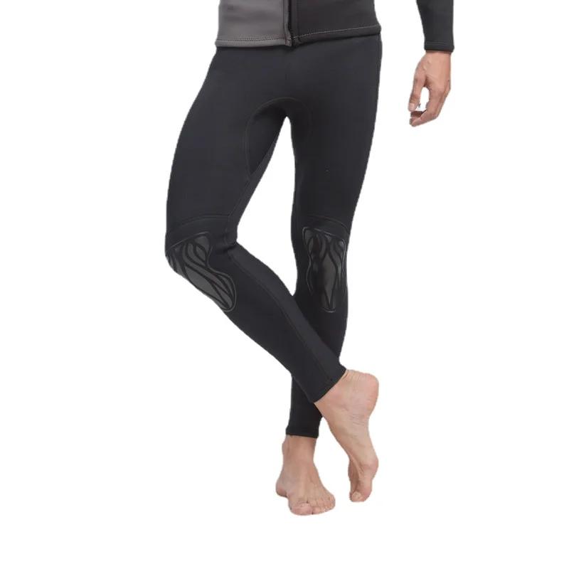 Jaqueta de mergulho em neoprene para homens, jaquetas ou calças wetsuit, roupas para kitesurf, zíper frontal, 5mm - Image 1