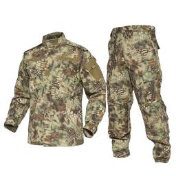 Uniforme de camuflagem tática ao ar livre, jaqueta Airsoft, roupas de combate, BDU Camo, terno de caça, jaqueta e calça - Image 2