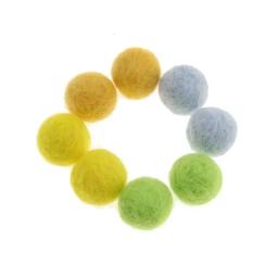Bola de feltro de lã para decoração, guirlanda de festa de feltro de 15mm/20mm, decorações de casamento, brinquedos para crianças, decoração de casa divertido, presentes de natal e costura artesanal com 10 peças - Image 4