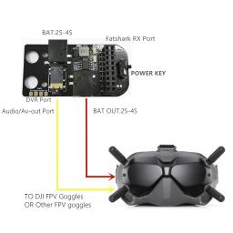 5.8G RX PORT 3.0 Digital FPV Óculos Simulação Receptor Board para DJI Fatshark FPV Óculos - Image 4