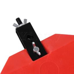 Yibuy instrumentos de percussão de plástico ecológico vermelho bloco latino kit de tambor - Image 4
