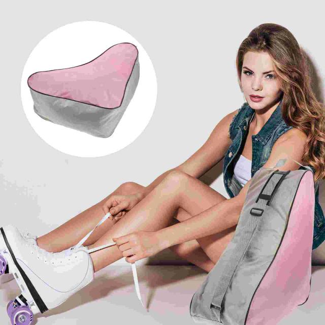 Bolsa de Transporte para Patinação no Gelo e Esportes com Design Feminino e Compartimento para Pom Poms