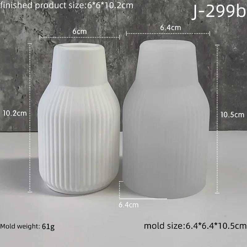 Vaso ornamento molde de silicone diy gesso arranjo flor frasco armazenamento mesa resina cola epoxy molde casa artesanato decoração - Image 1