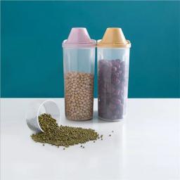 Recipiente De Armazenamento De Alimentos Para Animais De Estimação Tigela De Cachorro Alimentador De Gato, Balde, Grande Capacidade, Copo De Medição, Cão Suprimentos - Image 6