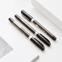 Palavras chinesas Desenho Canetas Marcador, Caligrafia Brush Pen, Aprendizagem Papelaria, Arte do Estudante, Material Escolar, 3pcs por conjunto - Image 5