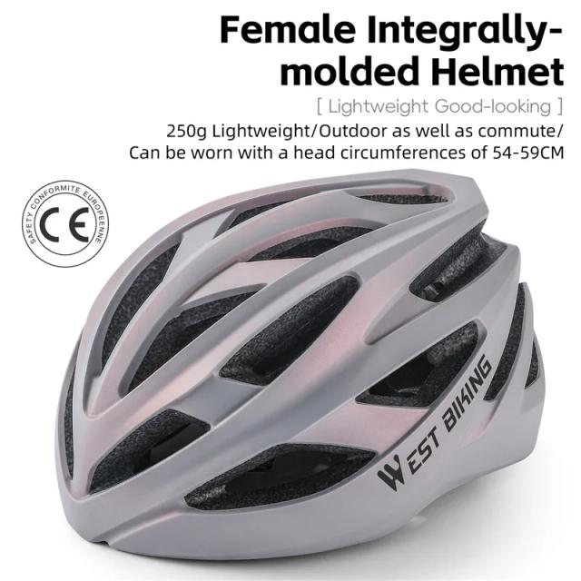 Capacete Integral Leve West Biking para Ciclismo: Conforto e Segurança para Homens e Mulheres em Bicicletas de Montanha e Estrada