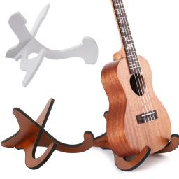 Parte acessórios 3 estilos portátil vertical ukulele display dobrável titular cordas musicais guitarra suporte rack - Image 2
