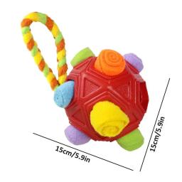 Brinquedo peludo do cão interativo, Brinquedos portáteis da bola do animal de estimação, Incentivos naturais, Slow Food Training Ball - Image 6