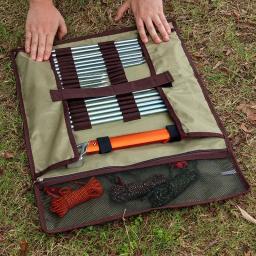 Outdoor Camping Ground Nail Hammer Kits, Estaca de barraca portátil, Saco de armazenamento Peg dobrável, Acessórios para barraca - Image 3