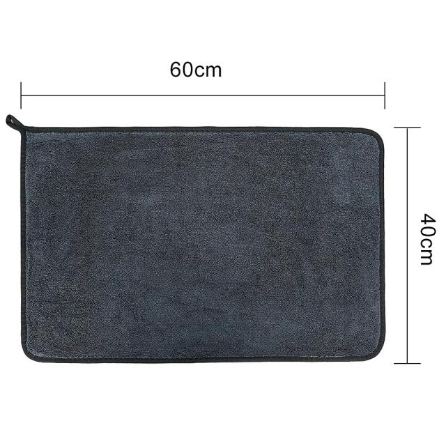 Toalha de Microfibra de Alta Qualidade para Lavagem de Carros - Pelúcia Dupla Face Super Absorvente para Uso em Casa e Cozinha