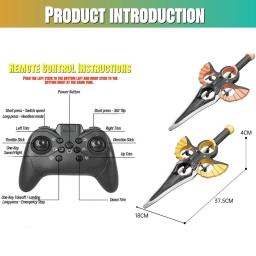 Drone planador de espada voadora RC com onda manual e modo controlador, avião acrobático de 3 velocidades para crianças, adolescentes e adultos, luzes LED, diversão aérea - Image 6