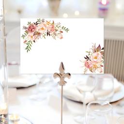 Cartões de Lugar Floral para Casamento, Cartões de configuração para mesa imprimíveis, Festa do chuveiro nupcial, 10pcs por pacote - Image 6