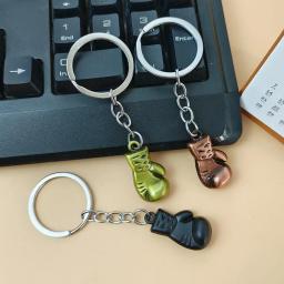 Mini luva de boxe Keychain, chaveiro do metal do esporte, amantes da aptidão, recordações do clube, presentes - Image 4