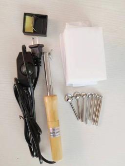 Conjunto de ferramentas para fazer flores, 110V, 220V, 8 cabeças + ferro de solda, fabricante de flores de tecido - Image 5
