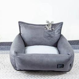 Almofada de couro de luxo para cães pequenos e médios, cama indoor pet, ninho de animais, casa suprimentos, buldogue francês, yorkshire, cachorro, casa, sofá - Image 4