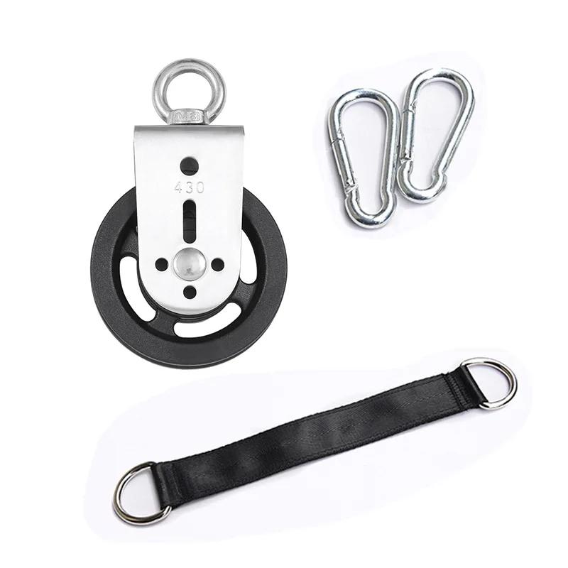 Liga De Alumínio Ou Cinta De Polia De Nylon, Kit De Carabiners, Equipamentos De Fitness, Pesos Em Casa, Exercício Workout Acessórios - Image 1