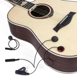 Captador de guitarra acústica profissional preto piezo contato captador para ukulele violino violoncelo instrumentos musicais acessórios - Image 5