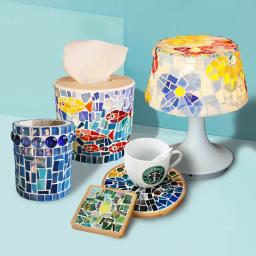 250g/1000g diy peças de mosaico artesanato irregular partículas de vidro cristal decorativo polychrome - Image 4