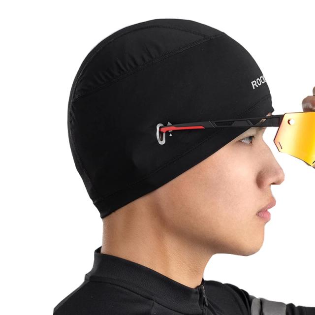 Boné Balaklava Rockbros para Ciclismo com Óculos Anti-UV, Alta Elasticidade e Respirabilidade - Acessório Reflexivo para Conforto e Proteção