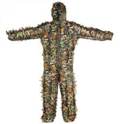 Ghillie Suit Camuflagem Roupas, Jungle Suit, CS Training Leaves Vestuário, Calças de caça, Jaqueta com capuz, Ao ar livre - Image 4