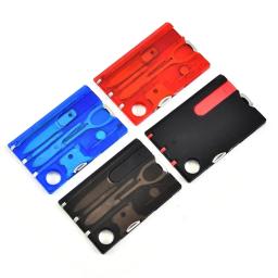 Multi ferramentas portáteis para sobrevivência ao ar livre, cartão de crédito do bolso, cartões de caminhada, ferramenta EDC, equipamento de acampamento, 12 em 1 - Image 1