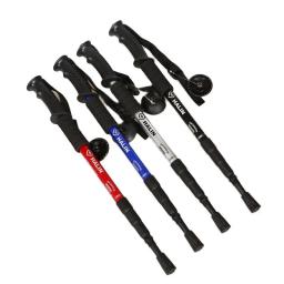 Liga telescópica Alpenstock para acampamento ao ar livre, 4 seção, caminhadas, bengala, pólos - Image 2