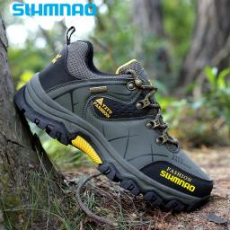 Sapatos de pesca impermeáveis para homens, sapatos quentes e antiderrapantes para caça, corrida, caminhada, ciclismo, outono e inverno - Image 4