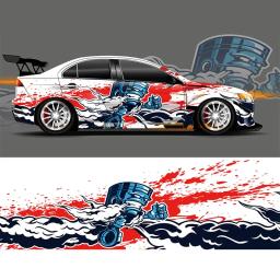 Legal esportes abstratos corrida envoltório adesivo design e fundo do esporte para uso diário corrida fígado carro vinil adesivo de carro completo - Image 5