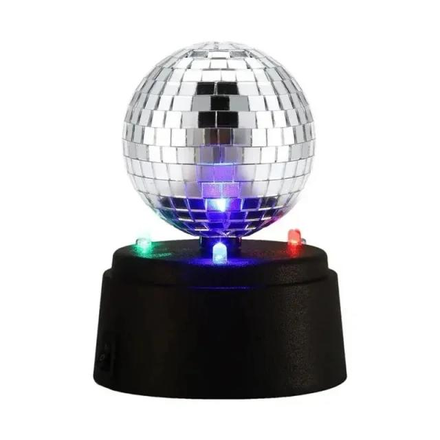 Luz Disco LED com Espelho Rotativo, Efeitos RGB para Festas, Halloween e Shows Laser - Presente Ideal de Natal