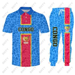 Conjunto de treino de duas peças para homens, bandeira da nação, camisetas gráficas, manga comprida, camisa esportiva, jaqueta com capuz, roupas - Image 3