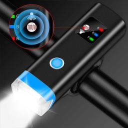 Frente de bicicleta LED luzes conjunto, Desligamento automático, Super brilhante, USB recarregável, Bike Mount, Farol à prova d'água, Lanterna chifre - Image 2