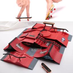 10 em 1 dedo skates diy skate parque rampa peças tecnologia deck cena local combinação conjunto para crianças brinquedos de casa interior - Image 1