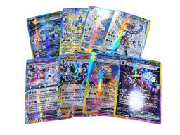 100 peças cartas pokémon portuguesas terastal pikachu vstar vmax gx carta arco-íris arceus brilhante charizard cartão comercial brinquedo infantil - Image 5