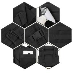 QT & QY-Survival Viajando Bolsas para Homens, Mochilas Táticas, EDC Molle Pack para Trekking e Caça, Caminhadas e Assalto ao Ar Livre, 50L, 3P - Image 6