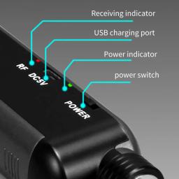 YARMEE UHF Microfone Sem Fio Profissional Karaokê Condensador De Mão Megafone Mic Com Receptor De Bateria De Lítio Recarregável Para Cantar Guia De Turismo Promoção Reunião Jogos De Ensino - Image 3