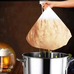 Reutilizável Fine Mesh Brew Bag, Adequado para Home Brewing Lúpulo, Grãos Cidra Vinho Cerveja, Drawstring Straining - Image 2