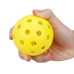 Hockey Floorball Stick Ball Bolas duráveis Pickleball, Bolas plásticas de PVC para prática esportiva ao ar livre, Field Hockey Training, 4Pcs - Image 2