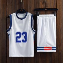 Basquete Jersey Set, Fã Clube Uniforme de Treino, Material da malha, Secagem Rápida, Colete Macio Respirável, Conjunto Curto, Novo - Image 4