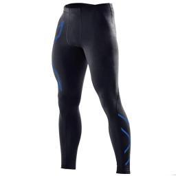 Calças justas de secagem rápida respirável masculina, calças de compressão, perneiras corrida, fitness, musculação, calças magras - Image 3