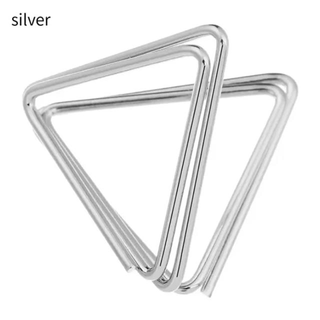 Suporte de Cartão Metal em Forma de Triângulo com 10 Peças para Casamentos e Decoração de Mesa