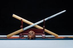 Aço inoxidável True Bamboo Tang Espada, Battle Pronto, Luta Arma, Sharp Samurai Espada, Katana, 102cm - Image 6