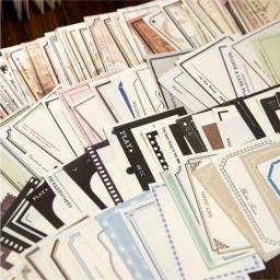 Pacote de papel Scrapbooking vintage Material Scrapbooking, Bloco de notas para planejador Memo Journaling, papelão, 96 folhas por pacote - Image 1