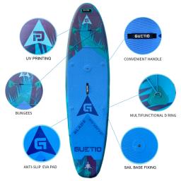 Paddle stand-up inflável para windsurf, OEM SUP, Personalizado com vela, Novo design - Image 3
