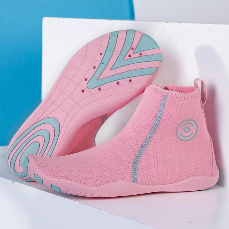 Calçado Aquático para Homem e Mulher, Meias Mergulho, Top Alto, Descalço, Praia, Natação, Sandália, Drenagem, Sapatilha Vadeando, Fitness, Surf, Pesca - Image 1