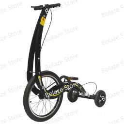 Meia Bicicleta Stand Up Bike para Exercício, Treino De Corpo Inteiro, Roda Grande, Fitness, Treinamento De Equilíbrio, Dobre, 20" - Image 3