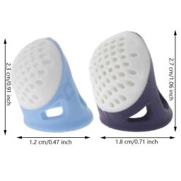 Dedais de costura de silicone antiderrapante, Agulhas Pin, Confortável Pin Protector, Conjunto de 2 - Image 4