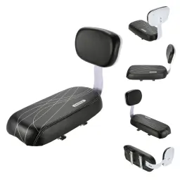 Acessórios do ciclo peças de bicicleta assento traseiro sela da bicicleta assento da criança com encosto com alça apoio para os pés pedal - Image 4