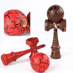 Kendama profissional brinquedo bola de madeira brinquedo esportes ao ar livre crianças e adultos ao ar livre bola esportes crack faia madeira design colorido - Image 6