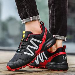 Homens caminhadas sapatos à prova dwaterproof água mulheres formadores ao ar livre rendas escalada trekking tênis montanha caminhada caça botas táticas 47 - Image 2